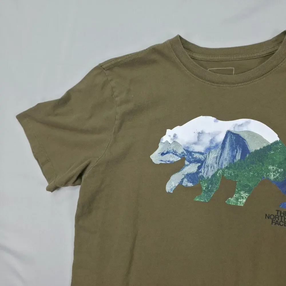 The North Face Mens T Shirt M Bear Yosemite Half Dome Graphic Outdoor Hiking